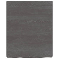 Produktbild för Bänkskiva badrum mörkbrun 40x50x2 cm behandlat massivt trä
