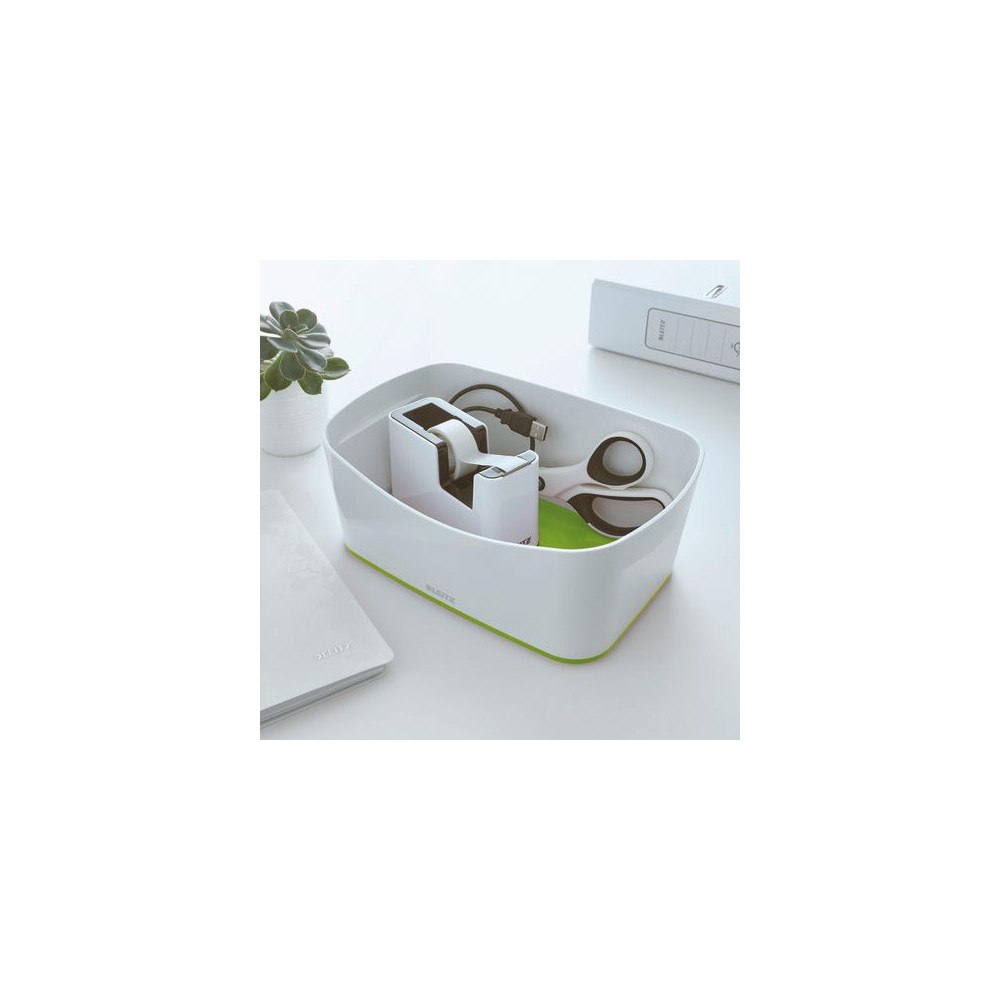 Produktbild för Tejpdispenser m tejp WOW vit/grön
