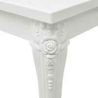Produktbild för Soffbord vit högglans 100x50x42 cm konstruerat trä