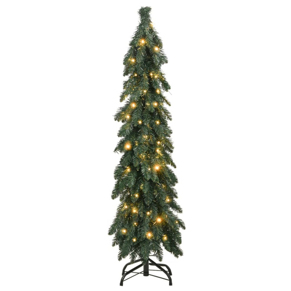 Produktbild för Belyst plastgran med 60 LEDs 120 cm