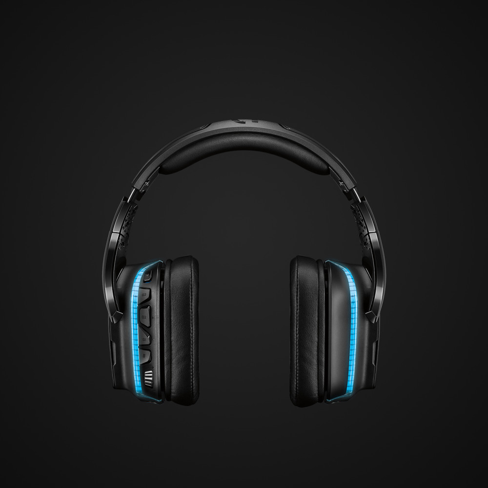 Produktbild för Logitech G G935 Headset Trådlös Huvudband Spela Svart, Blå