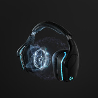 Produktbild för Logitech G G935 Headset Trådlös Huvudband Spela Svart, Blå