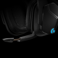 Produktbild för Logitech G G935 Headset Trådlös Huvudband Spela Svart, Blå