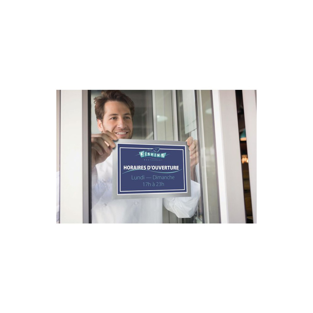 Produktbild för Magnetram DURAFRAME SUN UV A4 silver2/fp