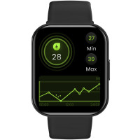 Miniatyr av produktbild för Trainerwatch2 Smartwatch med rektangulär urtavla Svart