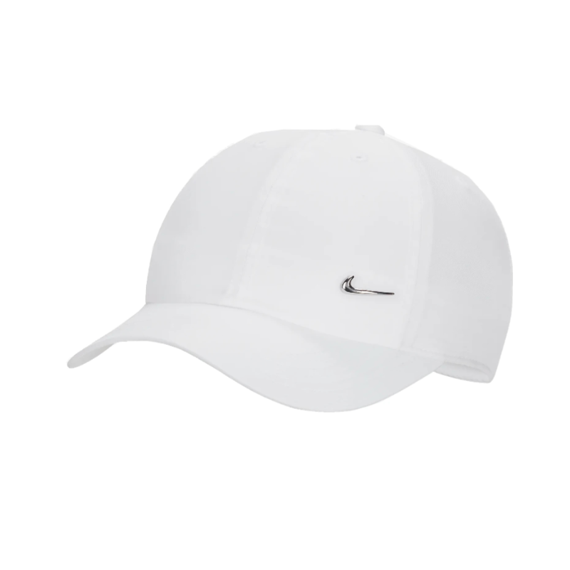 Produktbild för Nike Dri-FIT Club Cap Metal Swoosh White Jr