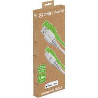 Miniatyr av produktbild för Planet USB-A - Lightning-kabel 1,5m av 100% återvunnen plast Vit