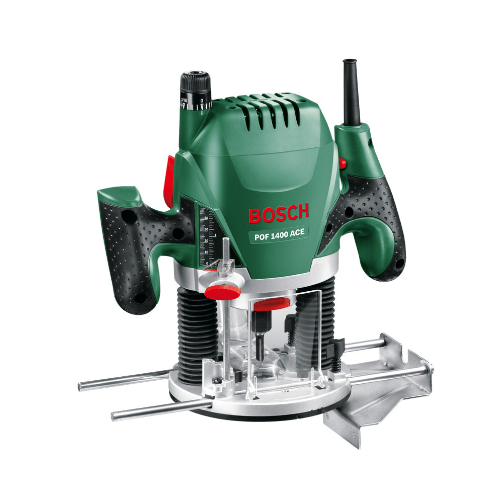 Produktbild för Bosch POF 1400 ACE Gjuten aluminium, Svart, Grön, Röd, Vit 28000 RPM 1450 W