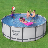 Produktbild för Bestway Pool med tillbehör Steel Pro MAX rund 396x122 cm