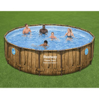 Produktbild för Bestway Pool med tillbehör Power Steel 488x122 cm