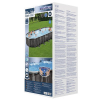 Produktbild för Bestway Pool med tillbehör oval 7,32x3,66x1,22 m