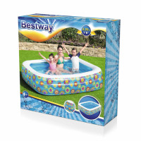 Produktbild för Bestway Uppblåsbar barnpool blå 229x152x56 cm