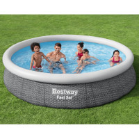Produktbild för Bestway Pool med tillbehör rund 366x76 cm