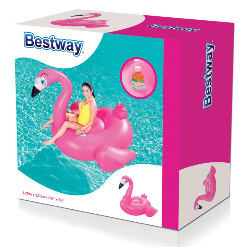 Produktbild för Bestway Flytleksak Supersized Flamingo