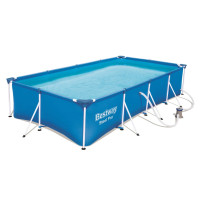 Produktbild för Bestway Pool Steel Pro rektangulär 400x211x81 cm 56424
