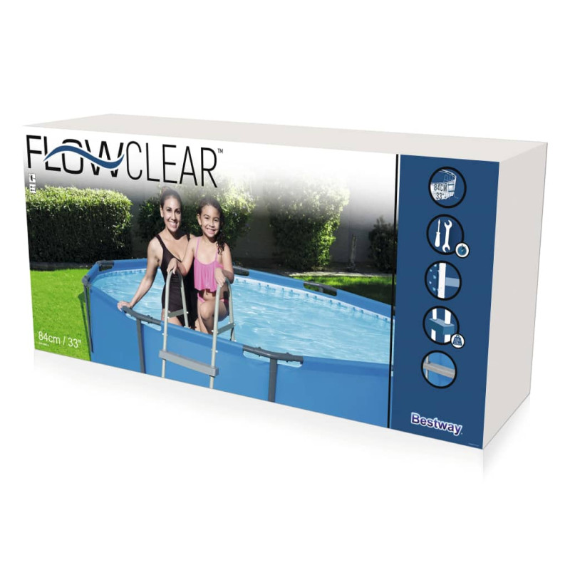 Produktbild för Bestway Poolstege Flowclear 2 steg 84 cm 58430