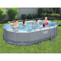 Produktbild för Bestway Poolset Power Steel oval 488x305x107 cm