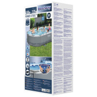 Produktbild för Bestway Poolset Power Steel oval 488x305x107 cm