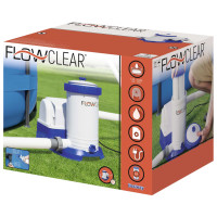 Produktbild för Bestway Flowclear Poolfilterpump 9463 L/tim