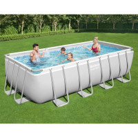 Produktbild för Bestway Pool Power Steel med tillbehör rektangulär 488x244x122 cm