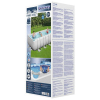 Produktbild för Bestway Pool Power Steel med tillbehör rektangulär 488x244x122 cm