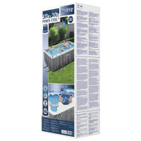 Produktbild för Bestway Pool Power Steel med tillbehör rektangulär 412x201x122 cm