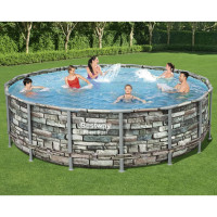 Produktbild för Bestway Pool med tillbehör Power Steel 488x122 cm