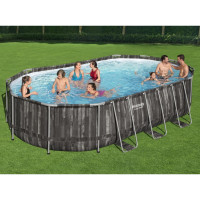 Produktbild för Bestway Poolset Power Steel oval 488x305x107 cm