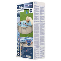 Produktbild för Bestway Poolset Power Steel med tak 396x107 cm