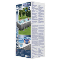 Produktbild för Bestway Pool Power Steel med tillbehör rektangulär 488x244x122 cm