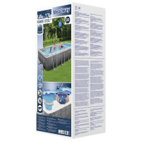 Produktbild för Bestway Pool Power Steel rektangulär 549x274x122 cm