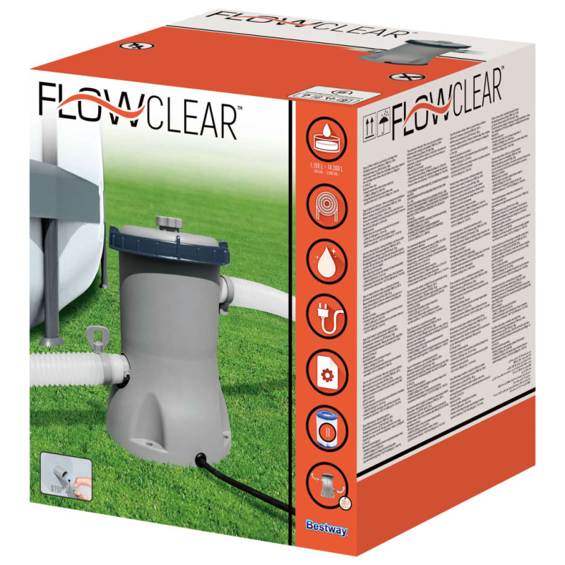 Produktbild för Bestway Flowclear Poolfilterpump 2006 L/h