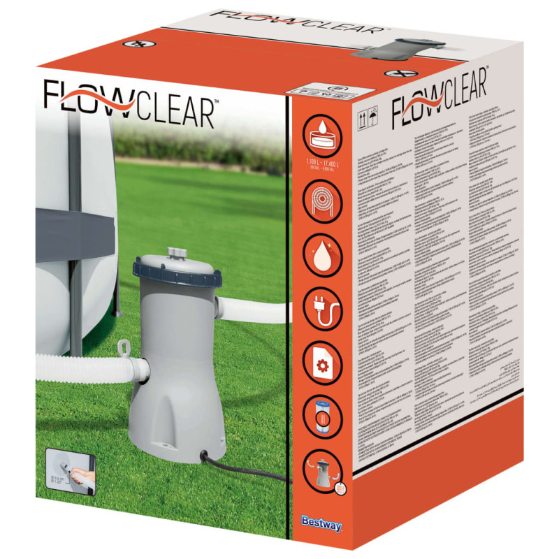 Produktbild för Bestway Flowclear Poolfilterpump 3028 L/h