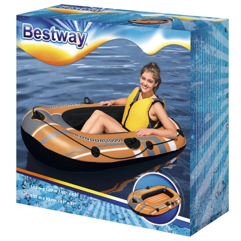 Produktbild för Bestway Uppblåsbar båt Kondor 1000 155x93 cm