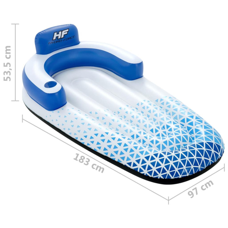 Produktbild för Bestway Hydro Force badmadrass 183x97 cm blå