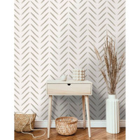 Produktbild för DUTCH WALLCOVERINGS Tapet Chevron taupe