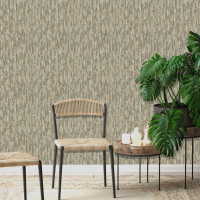 Produktbild för DUTCH WALLCOVERINGS Tapet Phoenix grön och beige