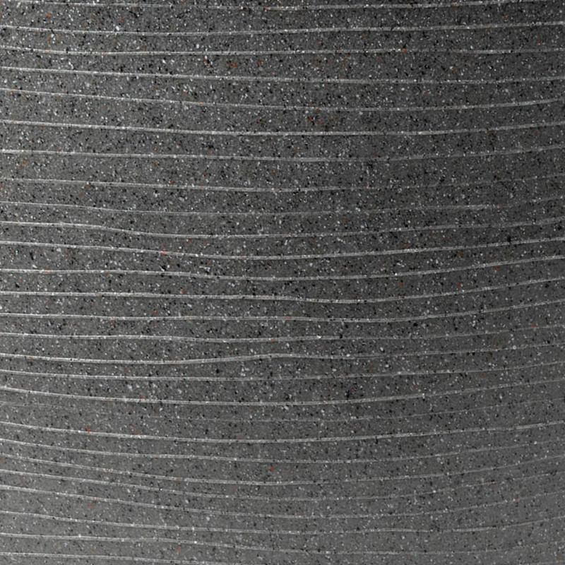 Produktbild för Capi Kruka Arc Granite avsmalnande låg 60x48 cm antracit