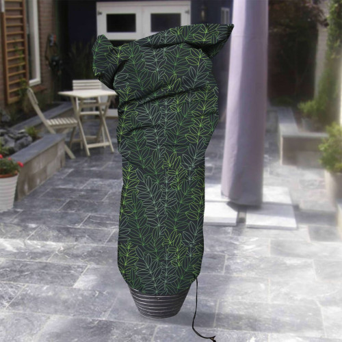 Capi Capi Växtöverdrag stort 150x250 cm svart och grönt tryck
