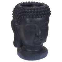 Miniatyr av produktbild för ProGarden Blomkruka Buddha-figur 25x26x35 cm antracit