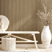 Produktbild för Noordwand Tapet Botanica Wooden Slats brun och ek