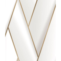 Produktbild för DUTCH WALLCOVERINGS Tapet Geometric vit och guld