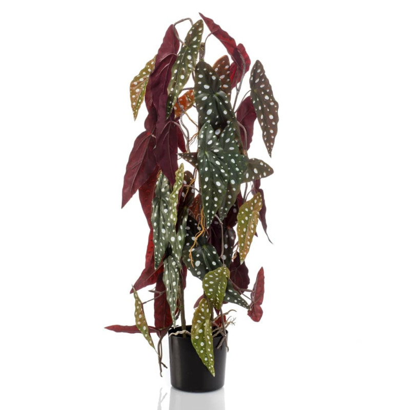 Produktbild för Emerald Konstväxt Begonia Maculata i kruka 75 cm