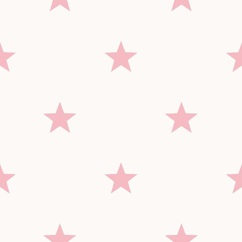 Produktbild för Noordwand Tapet Friends & Coffee Little Stars rosa och vit