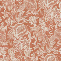 Produktbild för DUTCH WALLCOVERINGS Tapet Mae orange och beige