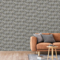 Produktbild för DUTCH WALLCOVERINGS Tapet Galactic silver och brun