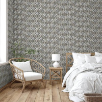 Produktbild för DUTCH WALLCOVERINGS Tapet Galactic silver och brun