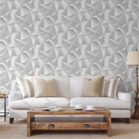 Produktbild för DUTCH WALLCOVERINGS Tapet Onyx ljusgrå