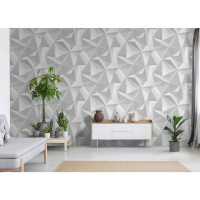 Produktbild för DUTCH WALLCOVERINGS Tapet Onyx ljusgrå