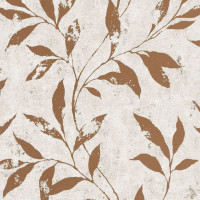 Produktbild för DUTCH WALLCOVERINGS Tapet Leafs beige och brun